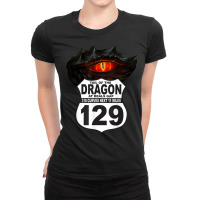 Motorcycle Highway 129 Tail The Dragon Deals Gap 318 Curves T Shirt Ladies Fitted T-shirt | Artistshot