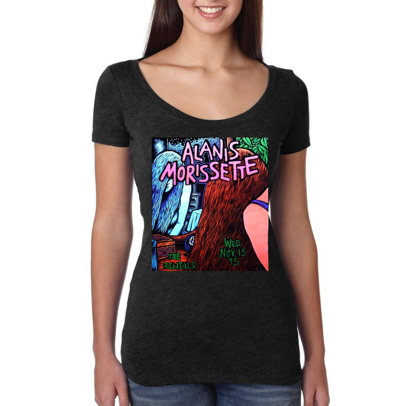 Alanis Morissette Tour Dates 2022 Waldjinah Women's Triblend Scoop T-shirt by alexanderchloe | Artistshot