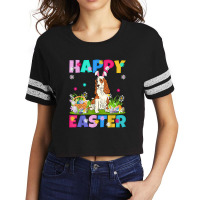 Happy Easter Bunny Cocker Spaniel Dog Easter Sunday Scorecard Crop Tee | Artistshot