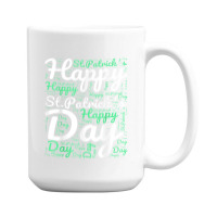 Happy St Patricks Day Wordart 15 Oz Coffee Mug | Artistshot