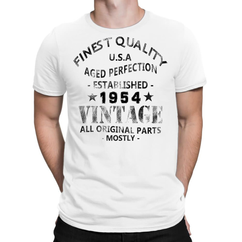 Vintage 1954 Black T-shirt | Artistshot