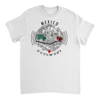 Monterrey Mexico Road Map Art - Earth Tones Classic T-shirt | Artistshot