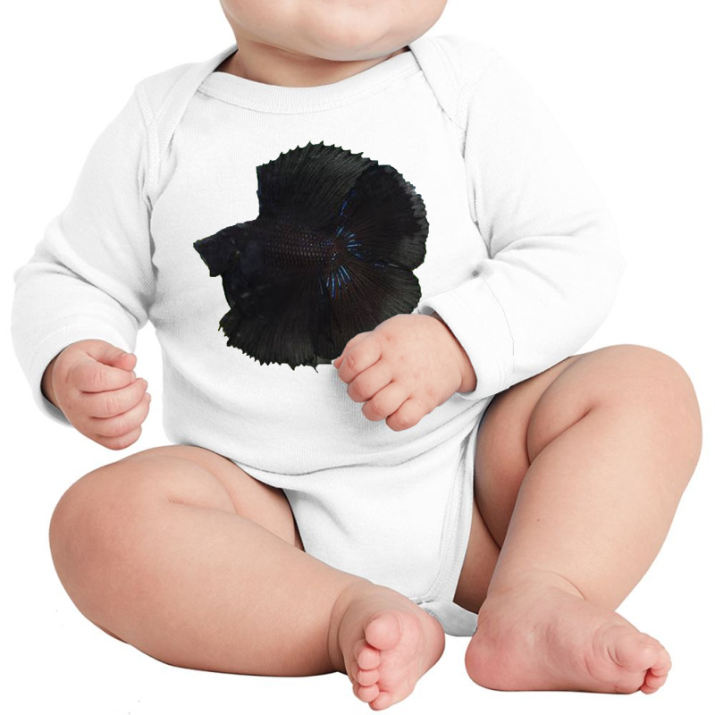 Double Tail Black Long Sleeve Baby Bodysuit | Artistshot