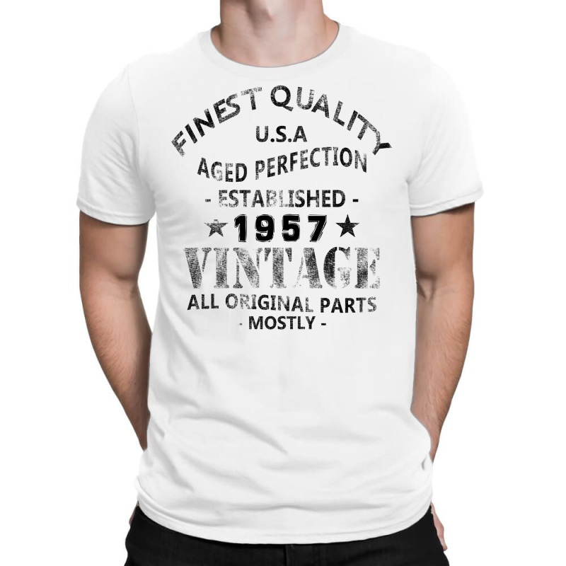 Vintage 1957 Black T-shirt | Artistshot