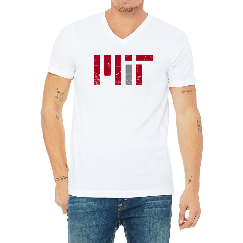 Mit Massachusetts Institute Of Technology Vintage V-neck Tee | Artistshot