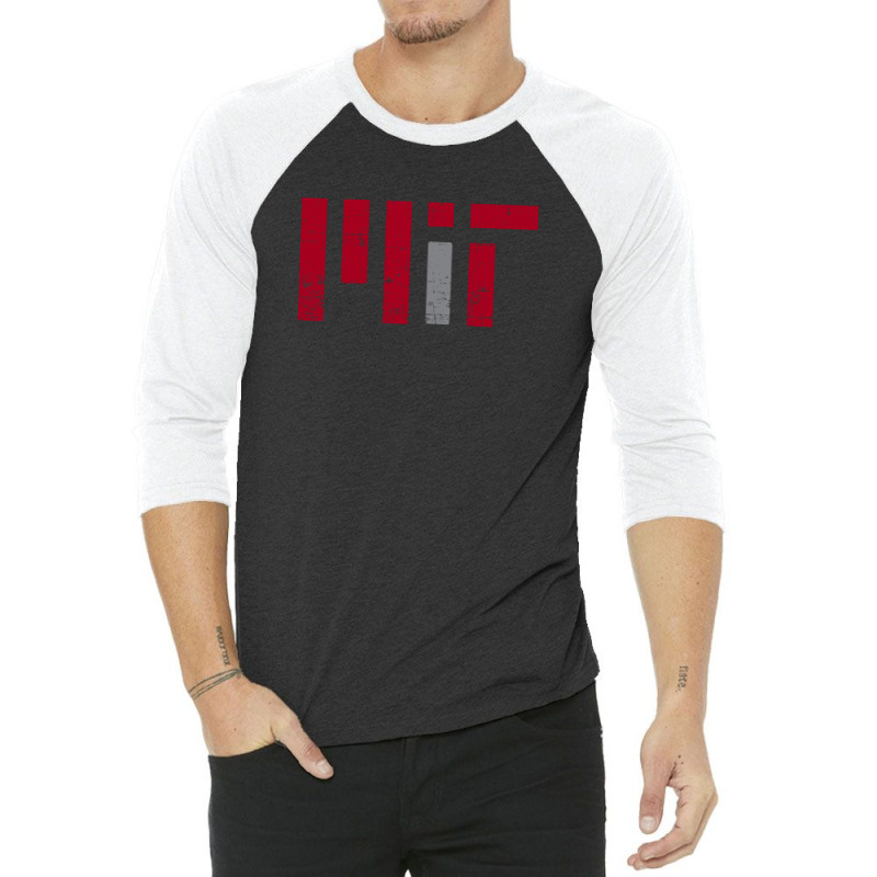 Mit Massachusetts Institute Of Technology Vintage 3/4 Sleeve Shirt | Artistshot