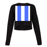 Blue Lines Art Cropped Sweater | Artistshot