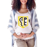 Shield Triblend Premier Lacrosse League Maternity Scoop Neck T-shirt | Artistshot