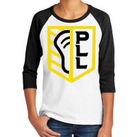 Shield Triblend Premier Lacrosse League Youth 3/4 Sleeve | Artistshot