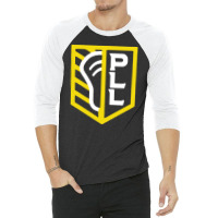 Shield Triblend Premier Lacrosse League 3/4 Sleeve Shirt | Artistshot