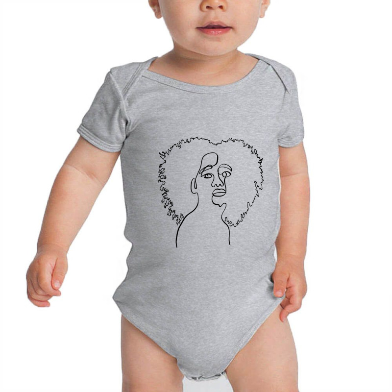 Abstract Black Women Baby Bodysuit by Doodle Intent | Artistshot