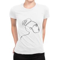 Abstract Minimal Women Ladies Fitted T-shirt | Artistshot