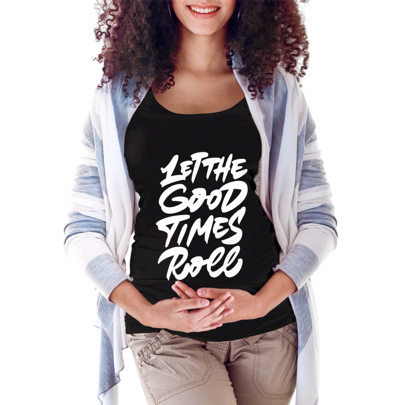 Good Times Rock Show Maternity Scoop Neck T-shirt by jarl cedric | Artistshot