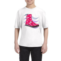 Pink Feather Shoes Youth Tee | Artistshot