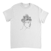 Women With Flowers One Line Art Classic T-shirt | Artistshot