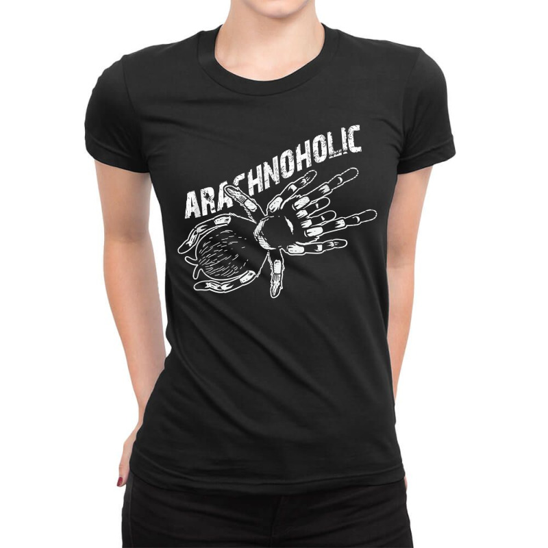 Arachnoholic Tarantula Tarantula Terrarium Arachnophobia T Shirt Ladies Fitted T-shirt | Artistshot