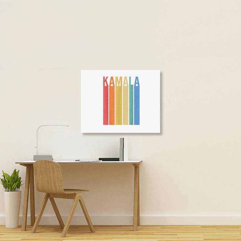 Kamala Vintage Style T Shirt Landscape Canvas Print | Artistshot