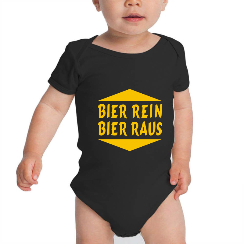 Bier Rein Bier Raus Baby Bodysuit | Artistshot