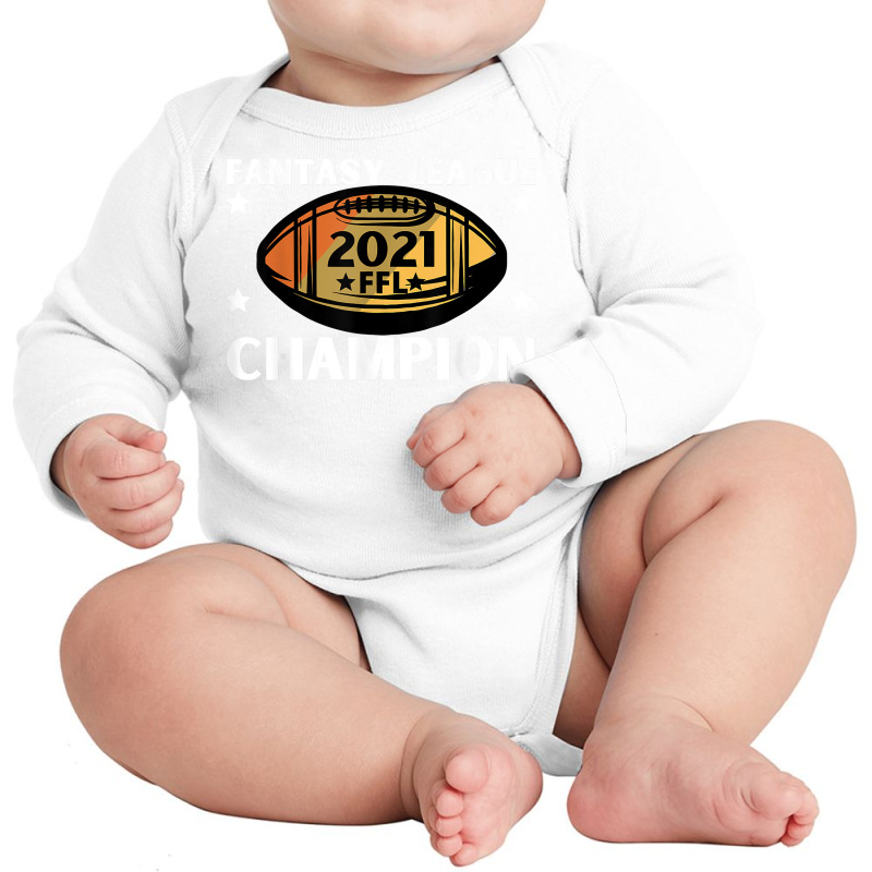 Fantasy League Champion Ffl Football 2021 Winner Vintage T Shirt Long Sleeve Baby Bodysuit | Artistshot