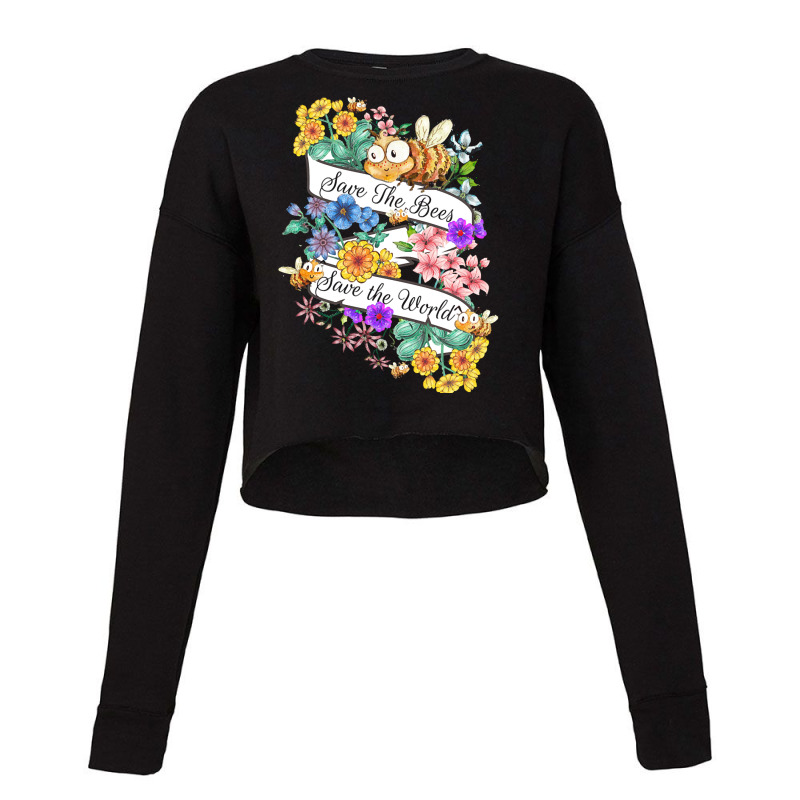 Bees T  Shirt Save The Bees T  Shirt Cropped Sweater | Artistshot