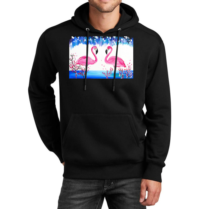 Flamingo T  Shirt Blue And Pink 4 T  Shirt Unisex Hoodie | Artistshot