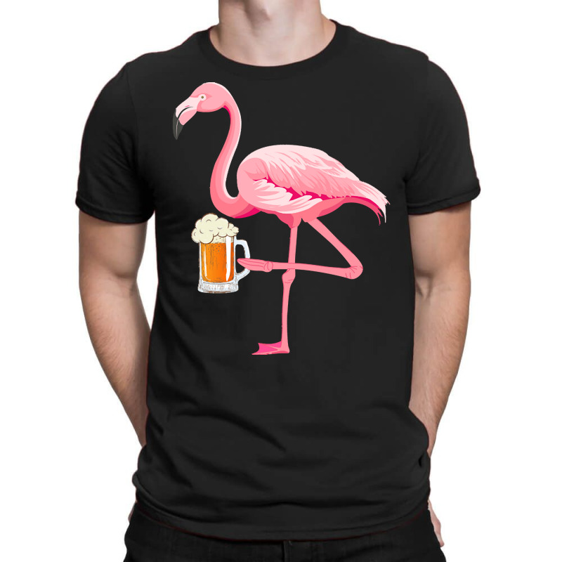 Flamingo T  Shirt Flamingo With Beer Funny T  Shirt T-shirt | Artistshot