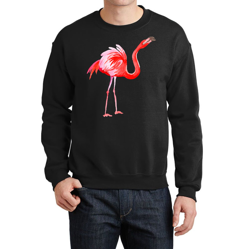 Flamingo T  Shirt Watercolor Exotic Flamingo 03 T  Shirt Crewneck Sweatshirt | Artistshot