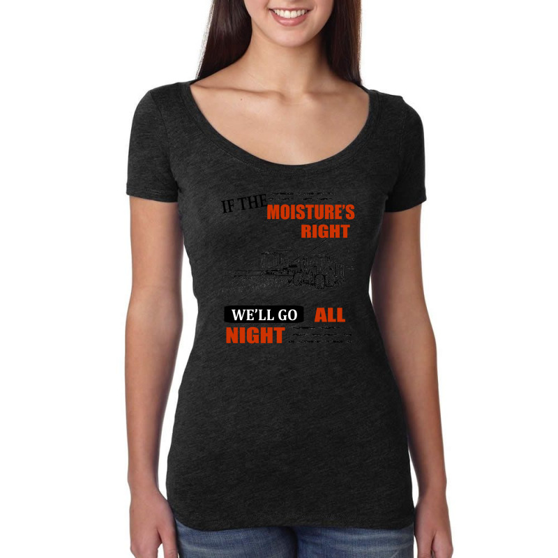 If The Moisture's Right [tw] Women's Triblend Scoop T-shirt by ridomaga | Artistshot