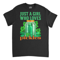 Cucumber T  Shirt Pickle Cucumber Vegan Girl T  Shirt Classic T-shirt | Artistshot