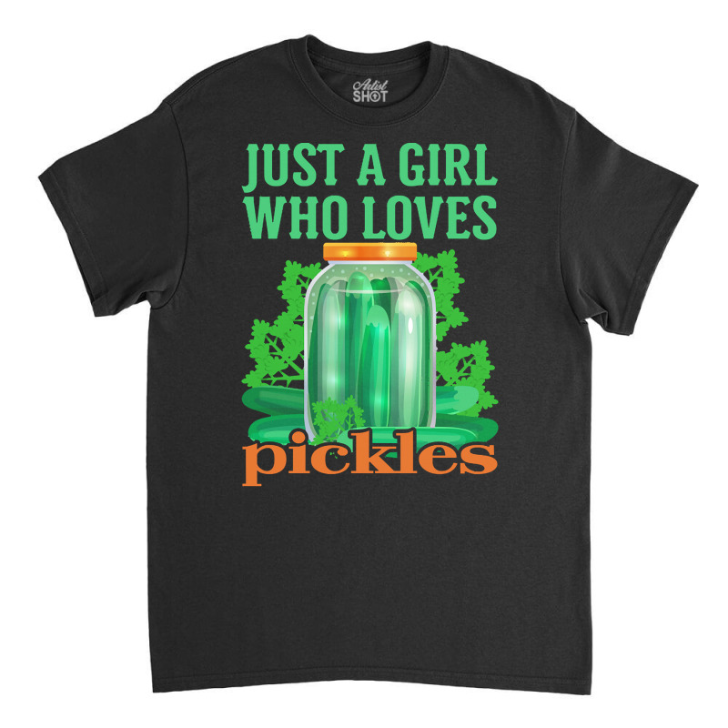 Cucumber T  Shirt Pickle Cucumber Vegan Girl T  Shirt Classic T-shirt by shanie31601 | Artistshot