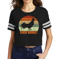 Funny Chicken Farmer Rooster Chick Magnet Backyard Chicken T Shirt Scorecard Crop Tee | Artistshot