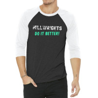 Factory Mechanic Gift, Millwright Shirt, 3/4 Sleeve Shirt | Artistshot
