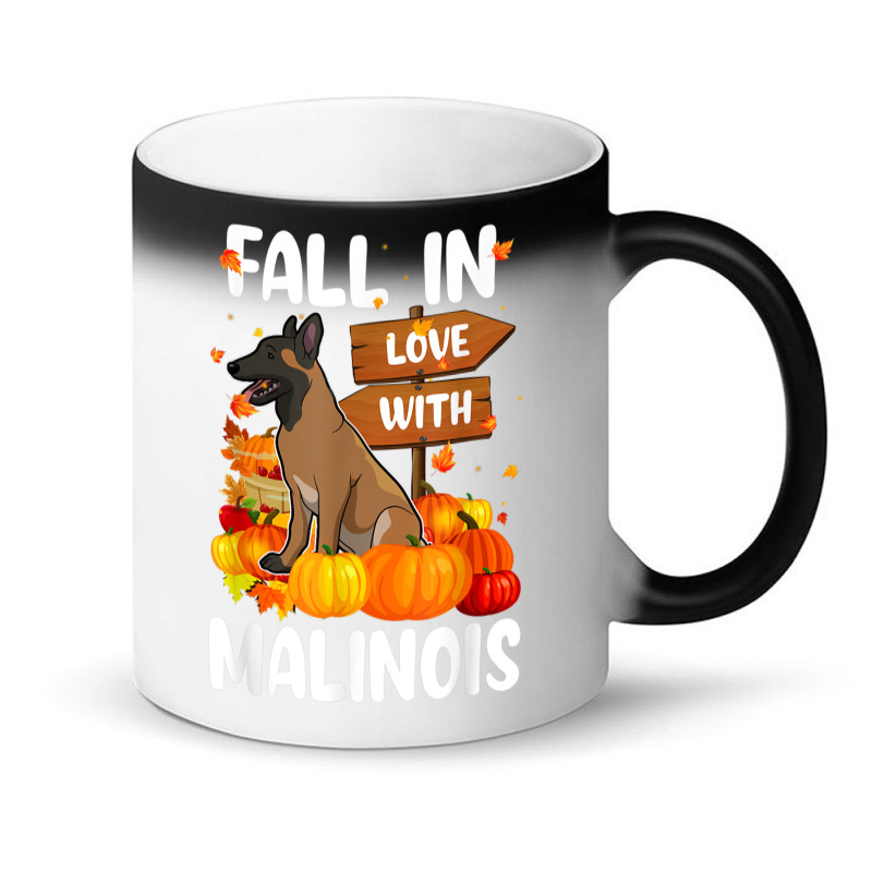 Fall In Love With Malinois Dog On Pumkin Halloween Magic Mug | Artistshot