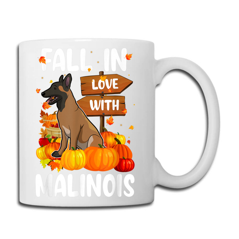Fall In Love With Malinois Dog On Pumkin Halloween Coffee Mug | Artistshot