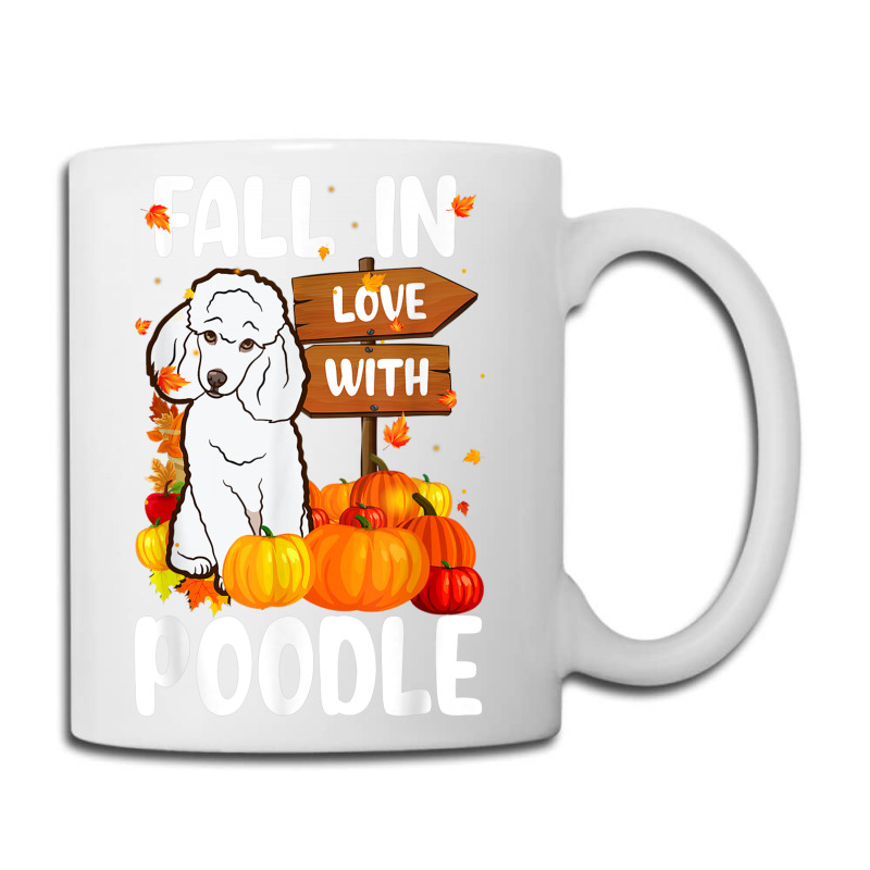 Fall In Love With Poodle Dog On Pumkin Halloween Coffee Mug | Artistshot