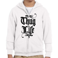 Thug Life Youth Zipper Hoodie | Artistshot