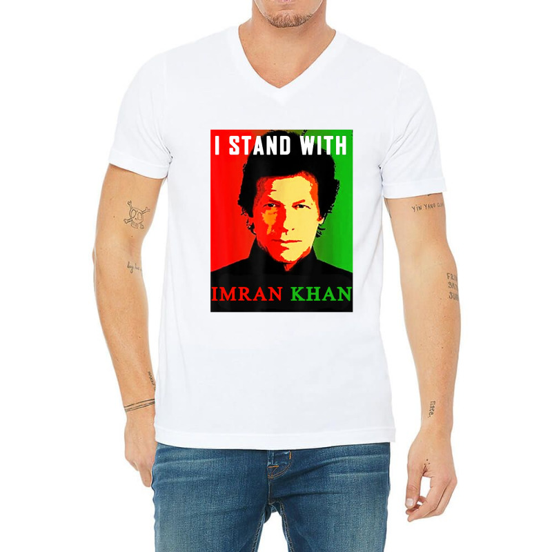 I Stand With Ik V-Neck Tee by GassPoll | Artistshot