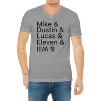 Mike & Dustin & Lucas & Will & V-neck Tee | Artistshot