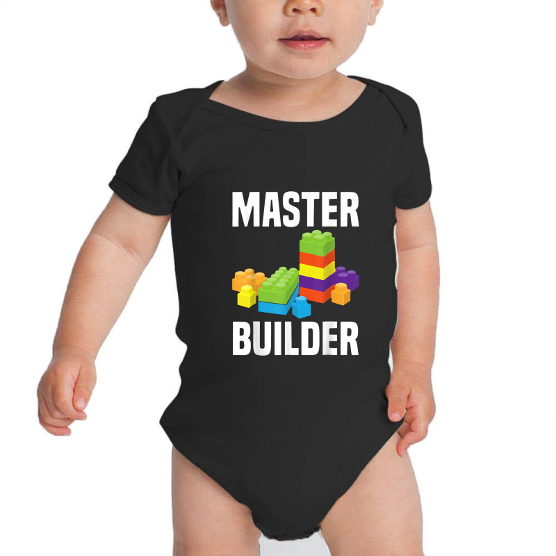 Master Builder Funny Building Blocks Baby Bodysuit | Artistshot