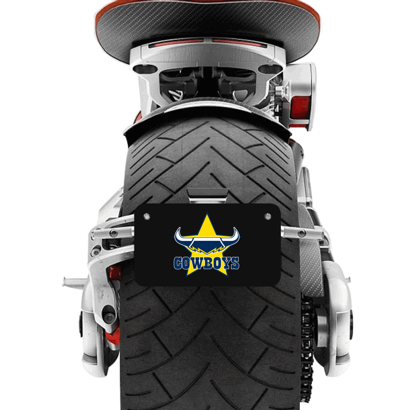 The-north-queensland-cowboys-pen Motorcycle License Plate | Artistshot