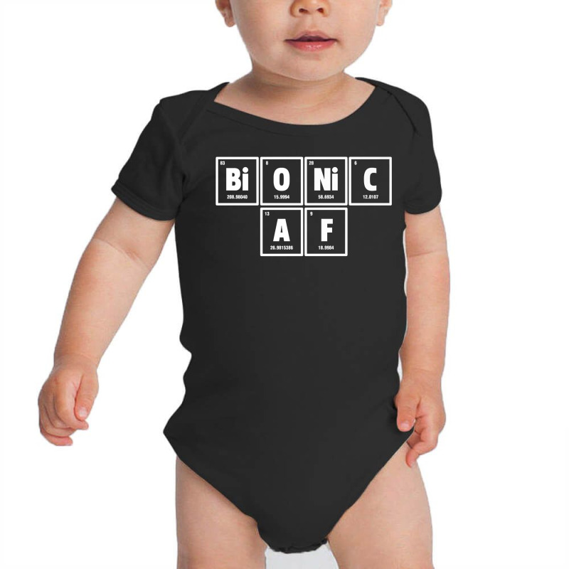 Bionic Af   Funny Hip Replacement Post Operation Support Premium T Shi Baby Bodysuit by emaliekrein | Artistshot