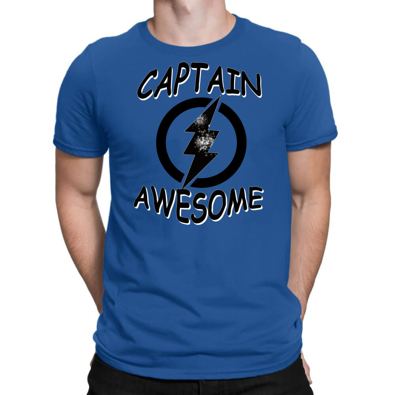 Captain Awesome Tshirt Funny Humor Tee Comic Vintage New Lightning Vtg T-shirt | Artistshot