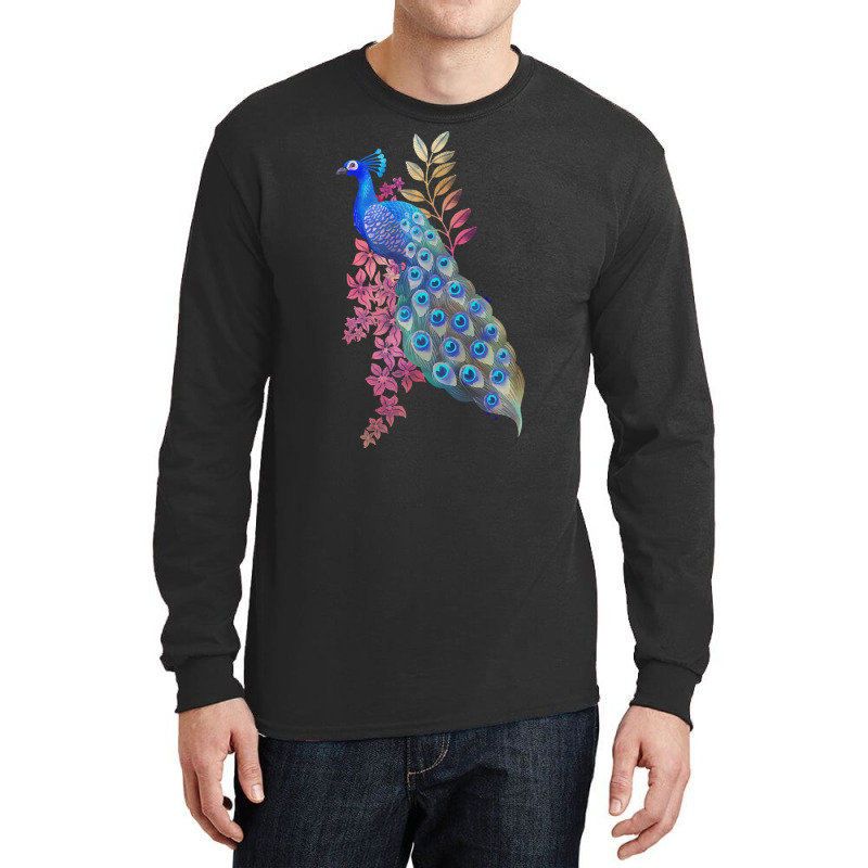 Peacock T  Shirt Peacock Paradise T  Shirt Long Sleeve Shirts by salesmanhuh | Artistshot