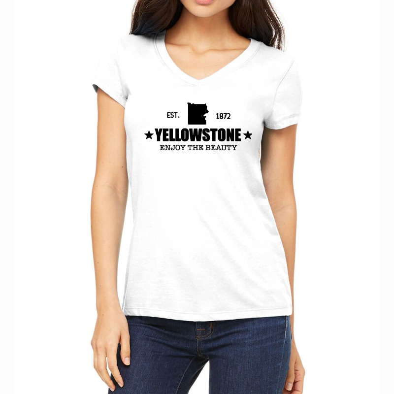 Enjoy The Beauty Women's V-Neck T-Shirt by AGS Project | Artistshot