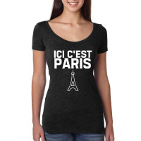 Ici Cest Paris Women's Triblend Scoop T-shirt | Artistshot