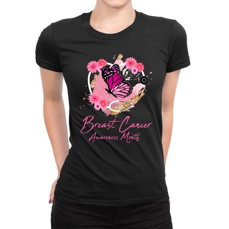 Breast Cancer Awareness Month Nurse Ladies Fitted T-Shirt by autlu2024 | Artistshot