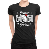 Football Senior Football Mom Squad 10 Football Player Ladies Fitted T-shirt | Artistshot