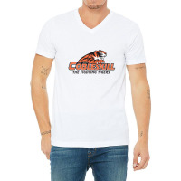 Suny Cobleskill Fighting Tigers V-neck Tee | Artistshot