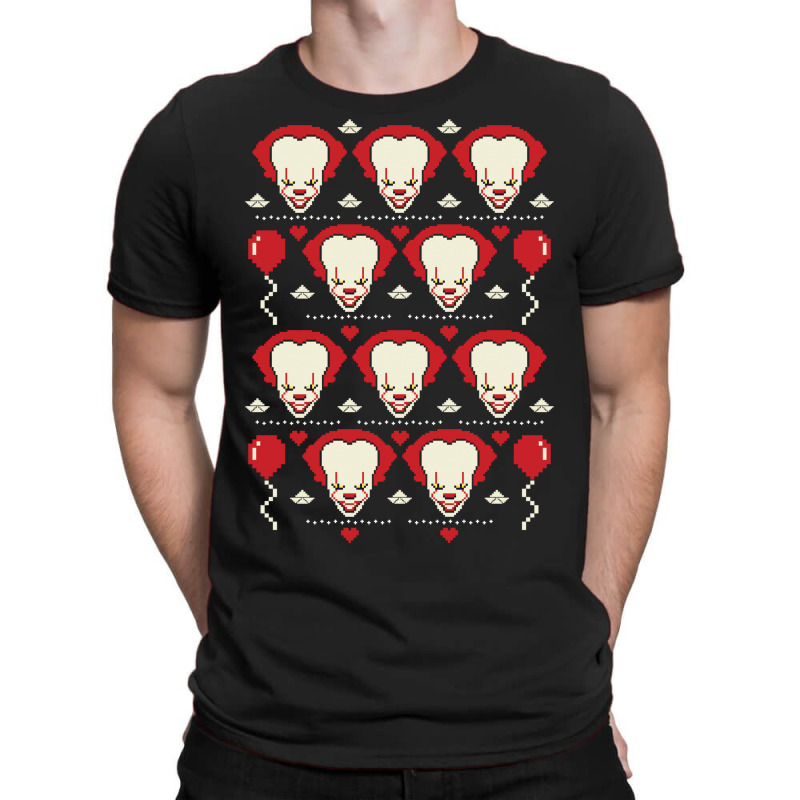 Pennywise it movie ugly sweater t-shirt||Pennywise it movie ugly sweat... 
