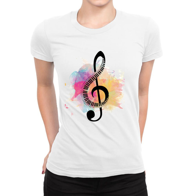 Music Ladies Fitted T-Shirt by coşkun | Artistshot